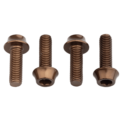 Water Bottle Cage Bolts Aluminum - 4 pcs. Espresso