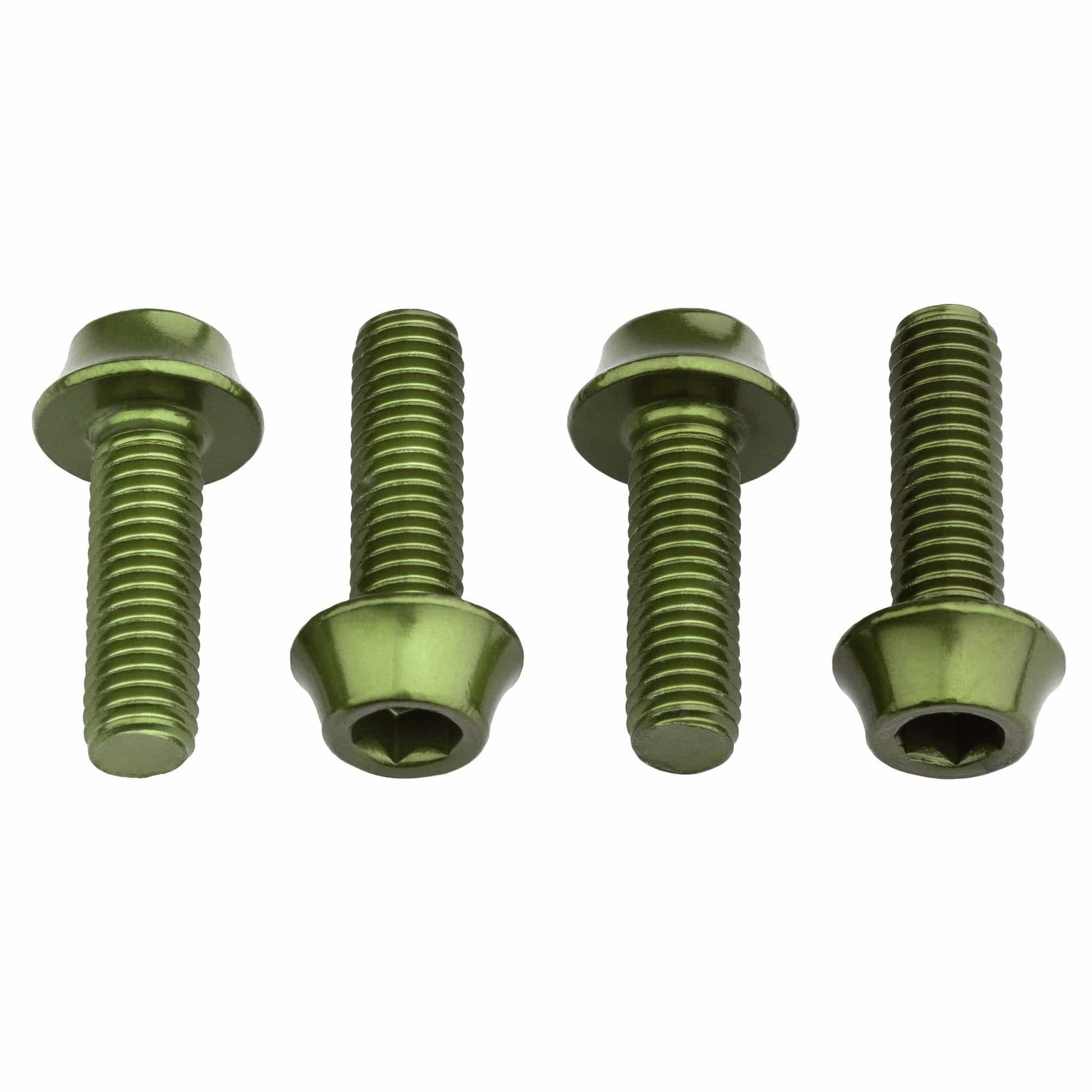 Water Bottle Cage Bolts Aluminum - 4 pcs. Olive