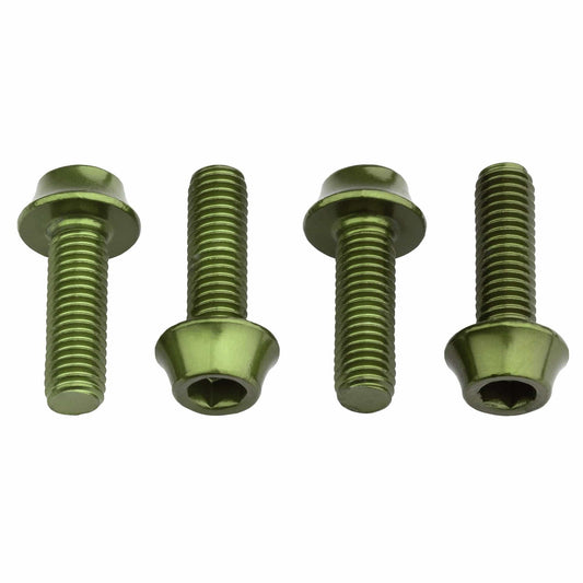 Water Bottle Cage Bolts Aluminum - 4 pcs. Olive