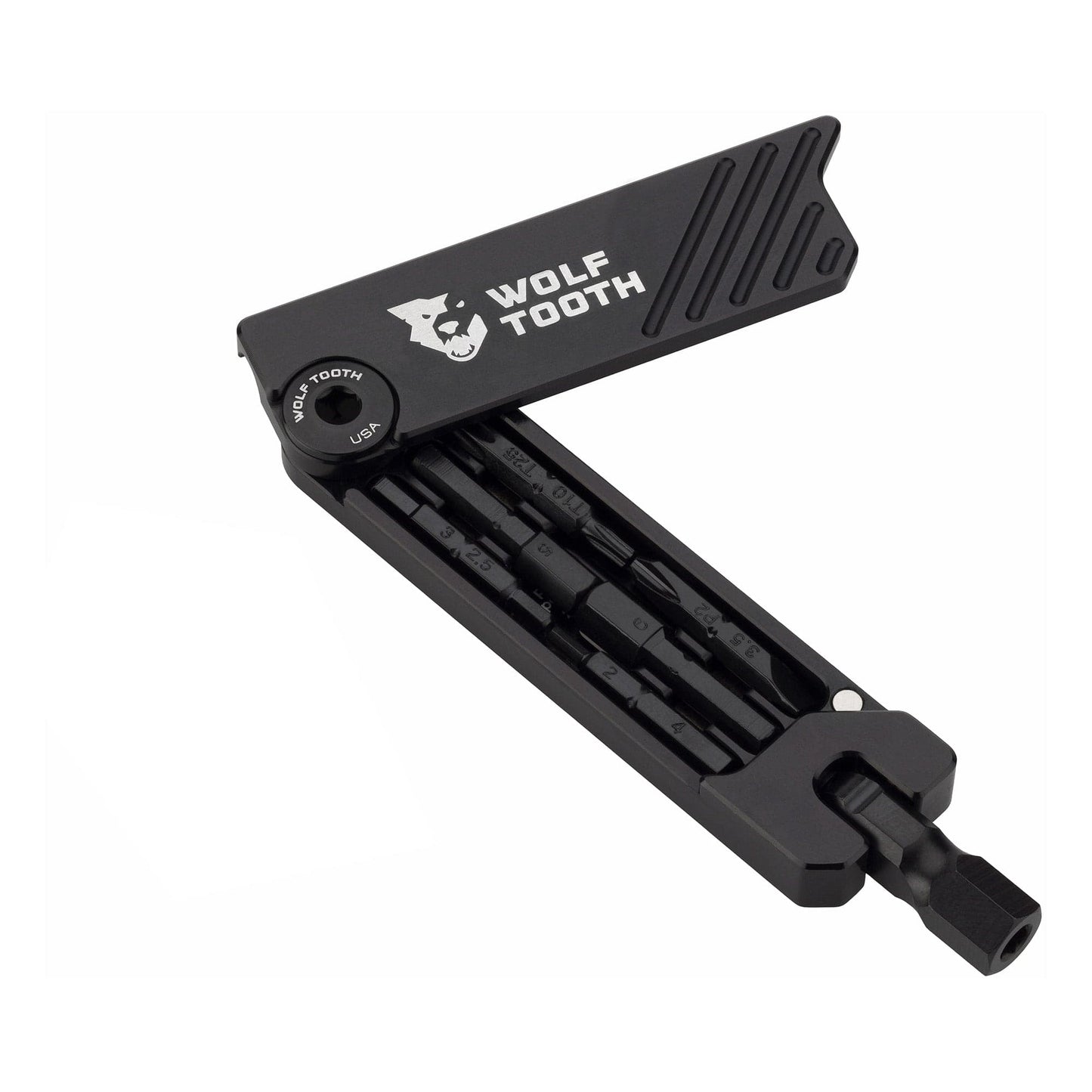 6-Bit Hex Wrench Multi-Tool Black without keychain Black