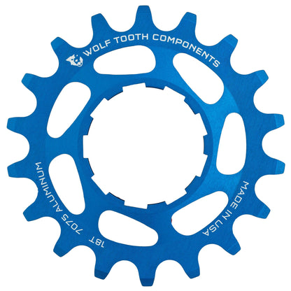 Aluminum Single Speed Cog Blue