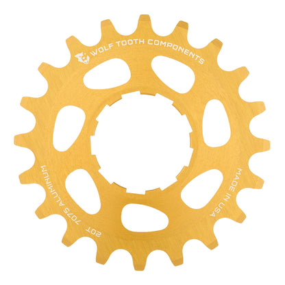 Aluminum Single Speed Cog Gold 20T
