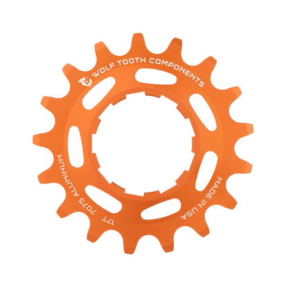 Aluminum Single Speed Cog Orange 17T