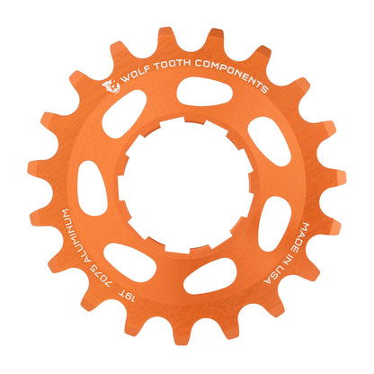 Aluminum Single Speed Cog Orange 19T