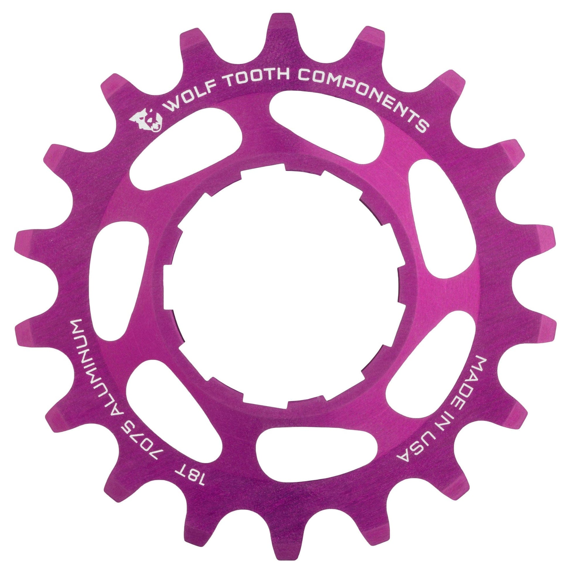 Aluminum Single Speed Cog Ultraviolet Purple