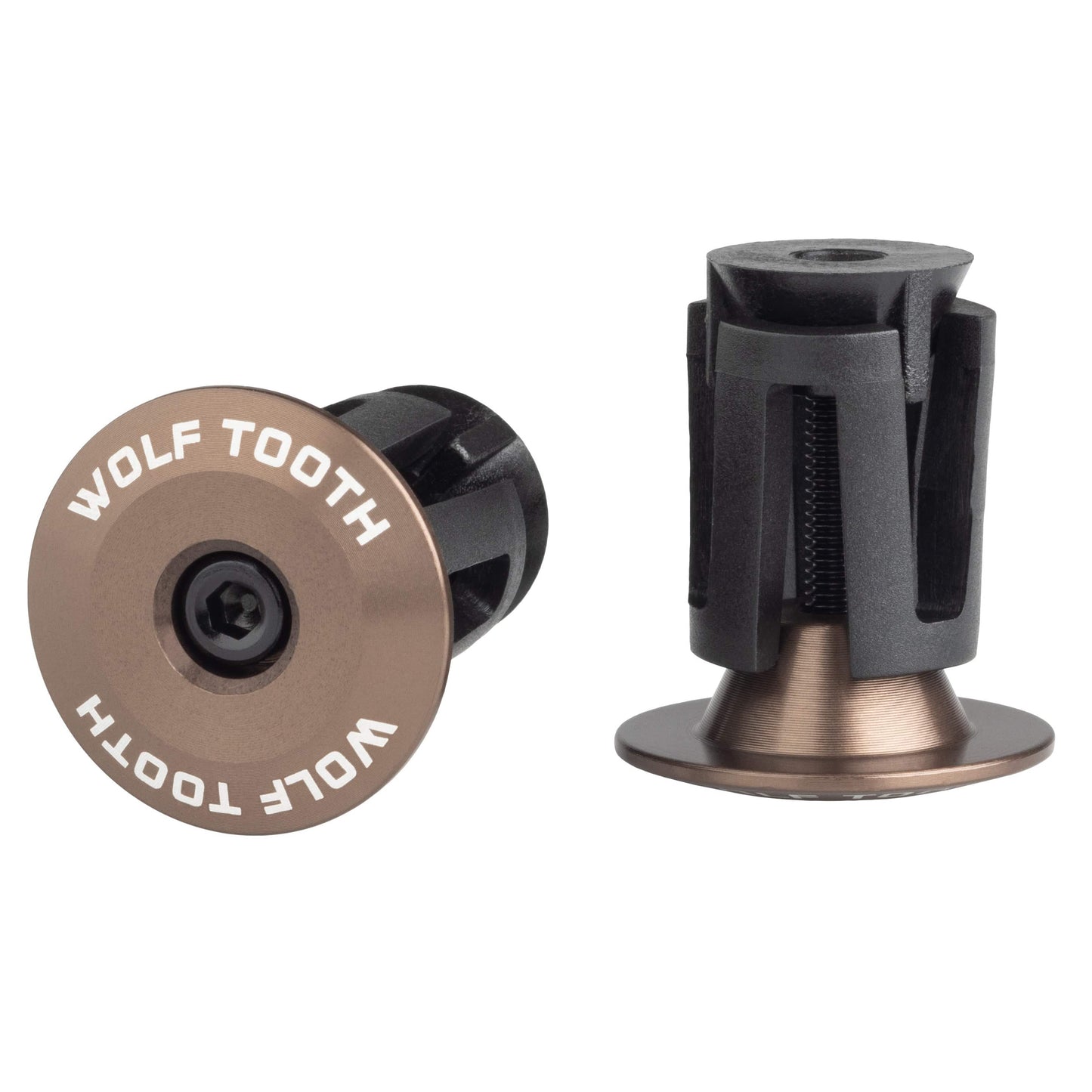 Alloy Bar End Plugs Aluminum Espresso