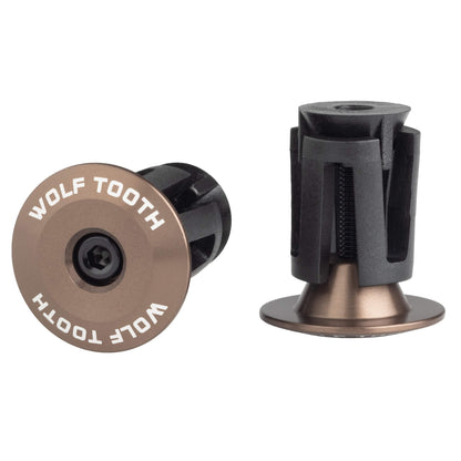 Alloy Bar End Plugs Aluminum Espresso