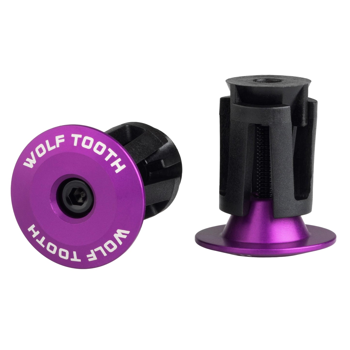 Alloy Bar End Plugs Aluminum Ultraviolet Purple