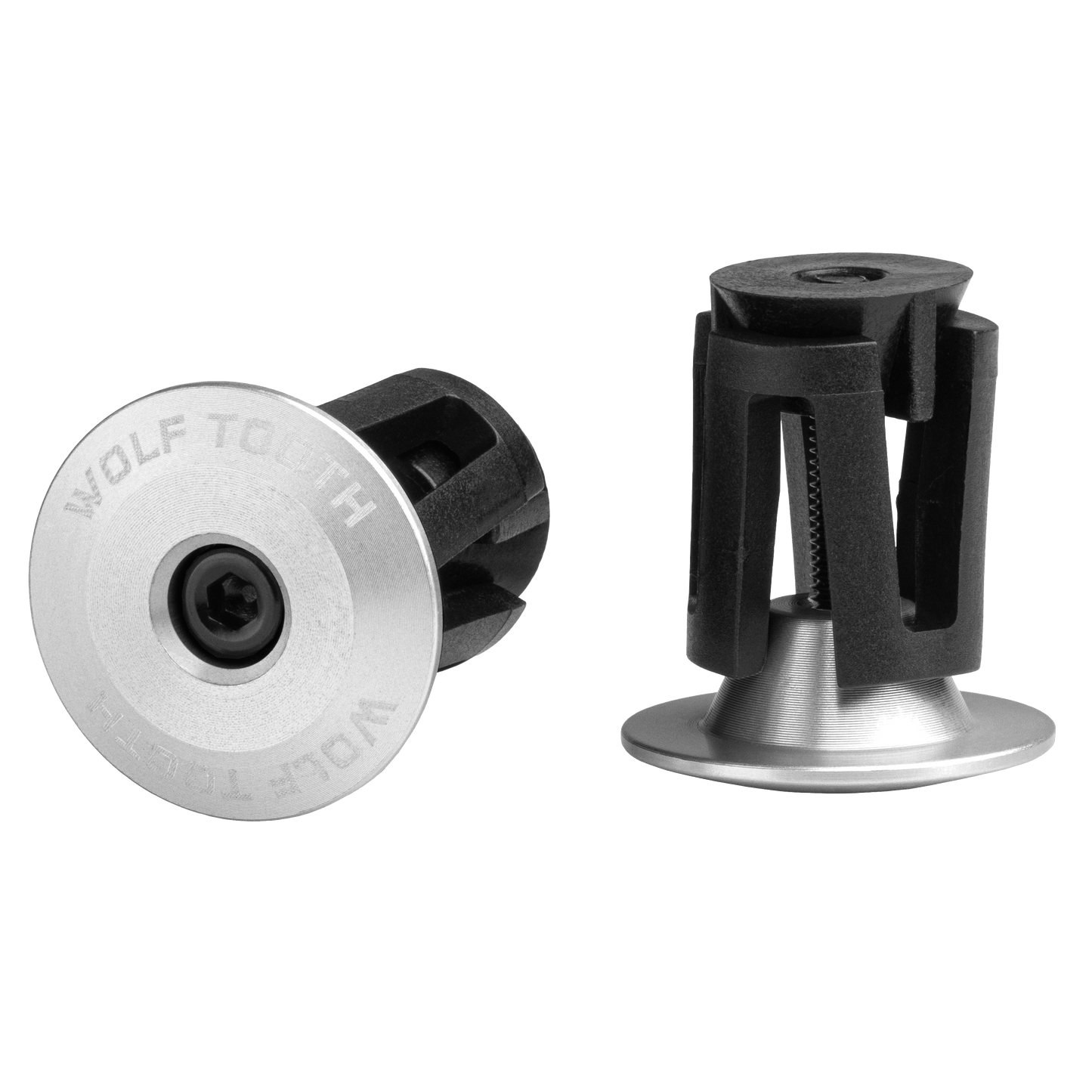 Alloy Bar End Plugs Aluminum Raw Silver