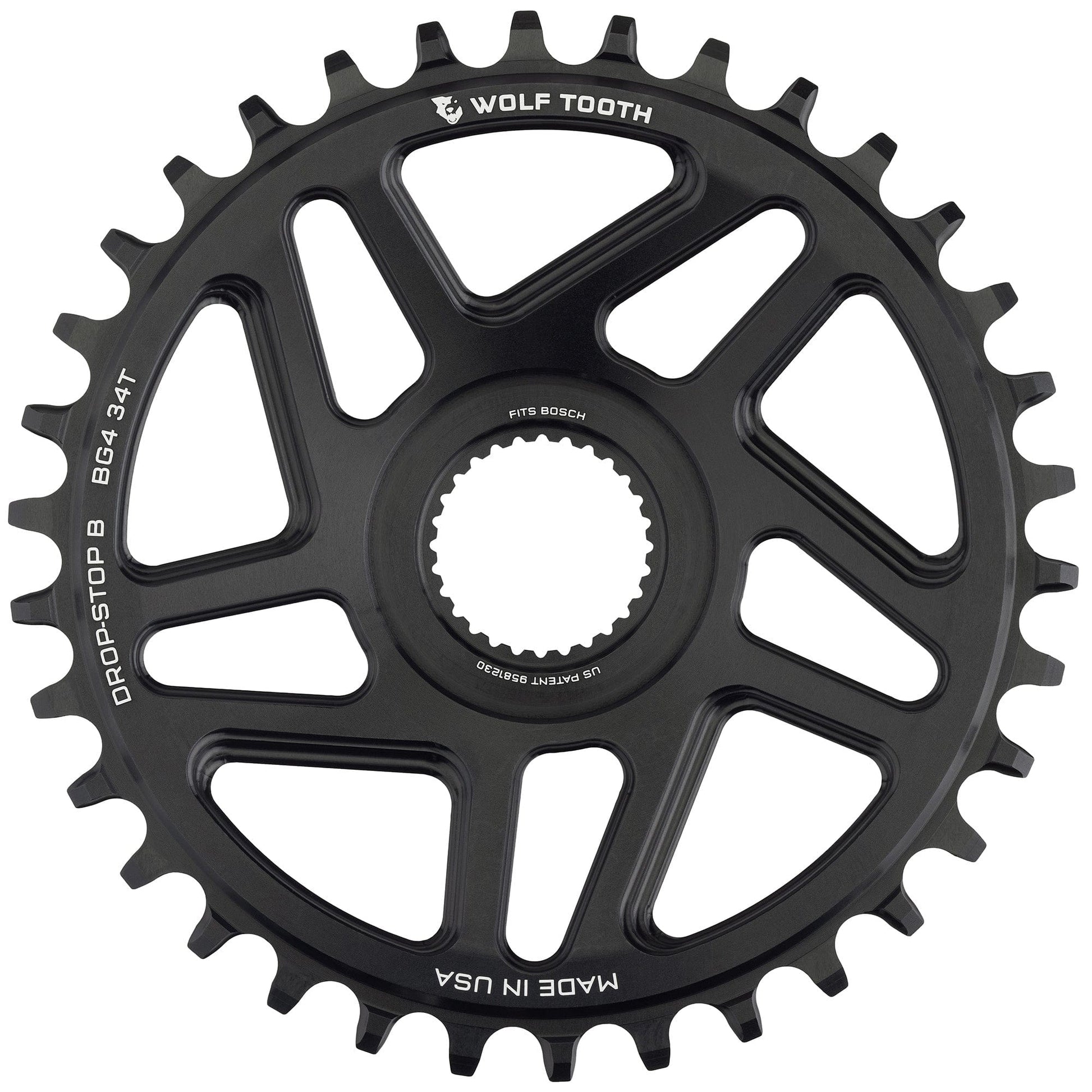 Direct Mount Chainrings for Bosch E-Bike Motor Drop-Stop B 34T