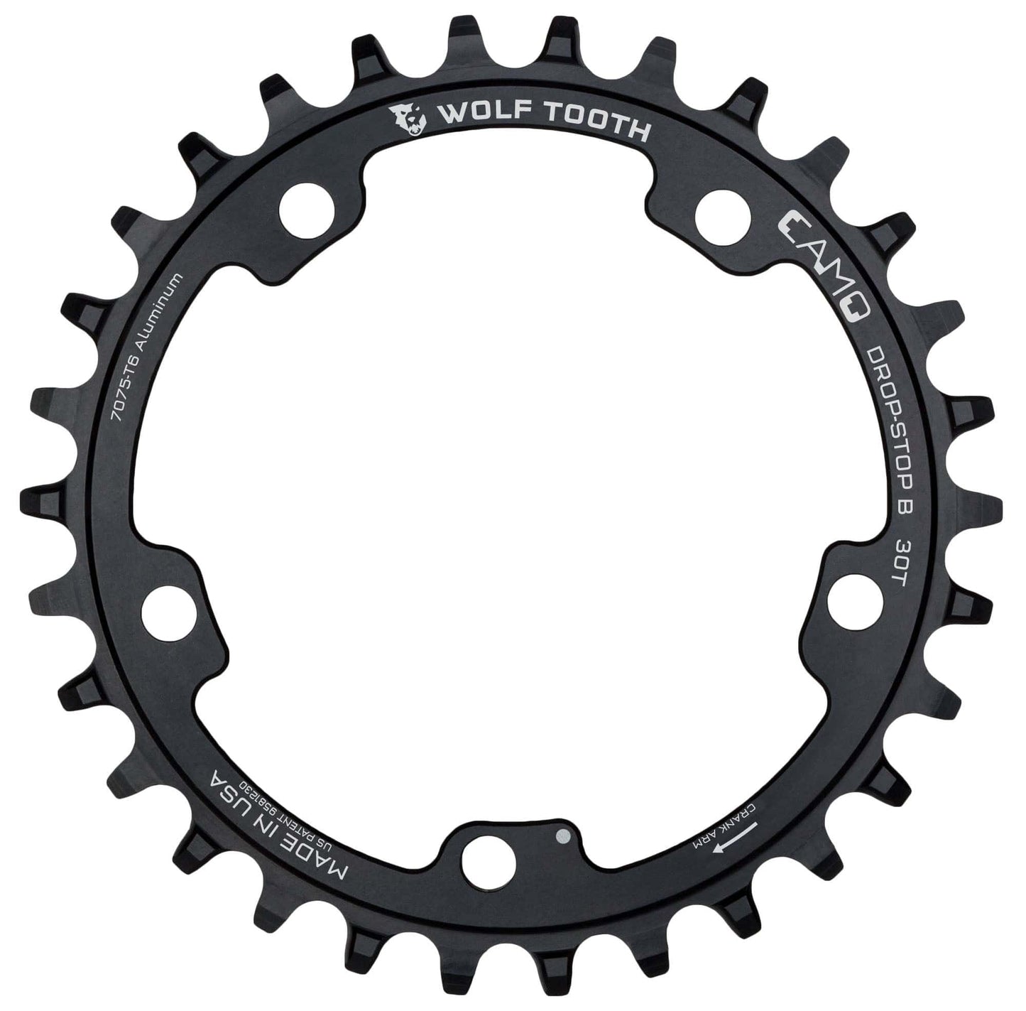 CAMO Aluminum Round Chainring Drop-Stop B 30T