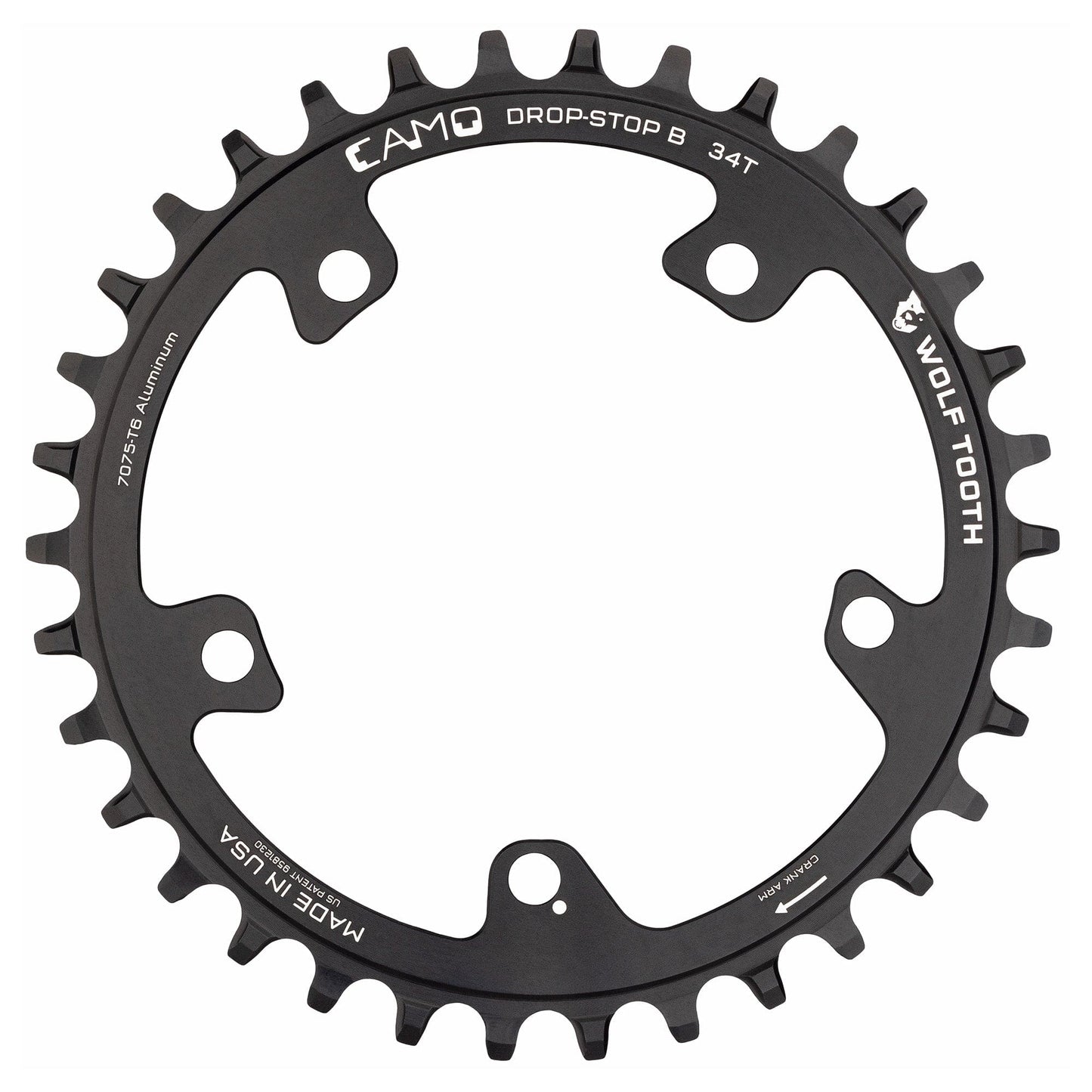 CAMO Aluminum Round Chainring Drop-Stop B