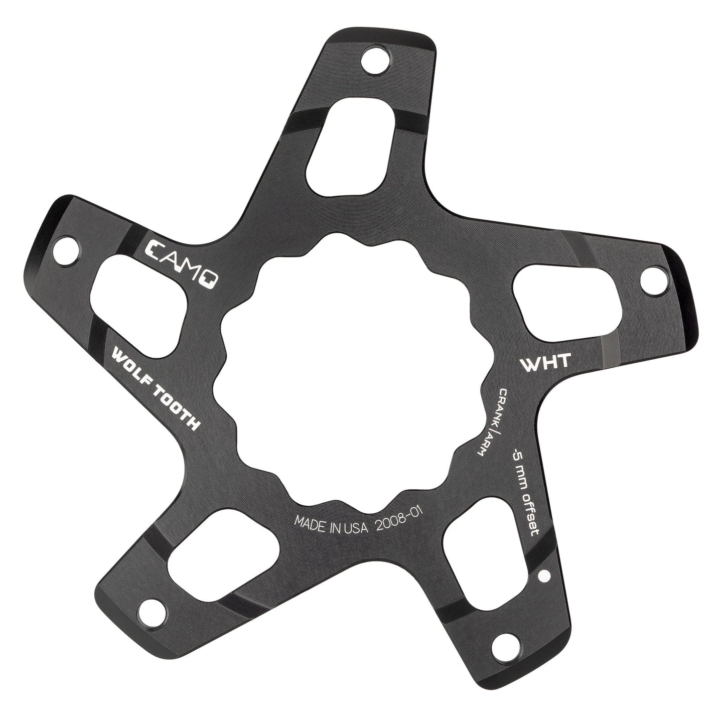 CAMO Direct Mount Spider For White Industries Black Boost (52mm chainline)