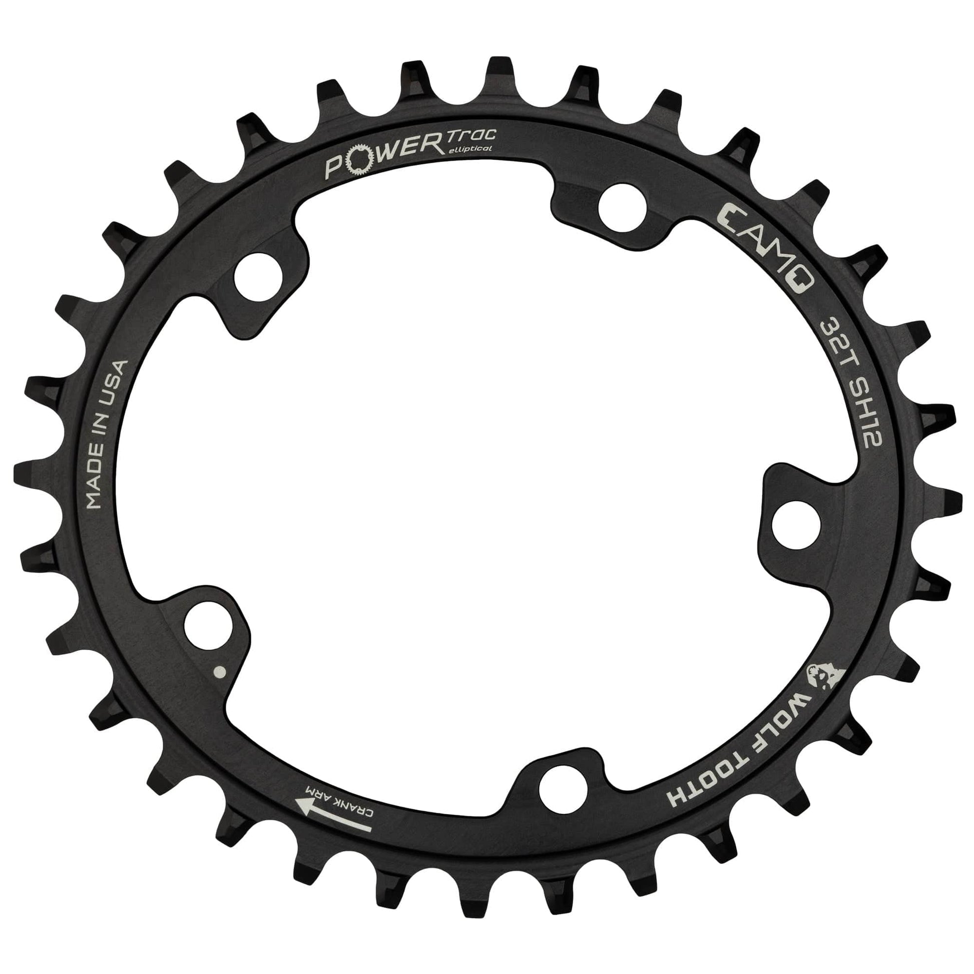 CAMO Aluminum Oval Chainring Drop-Stop ST