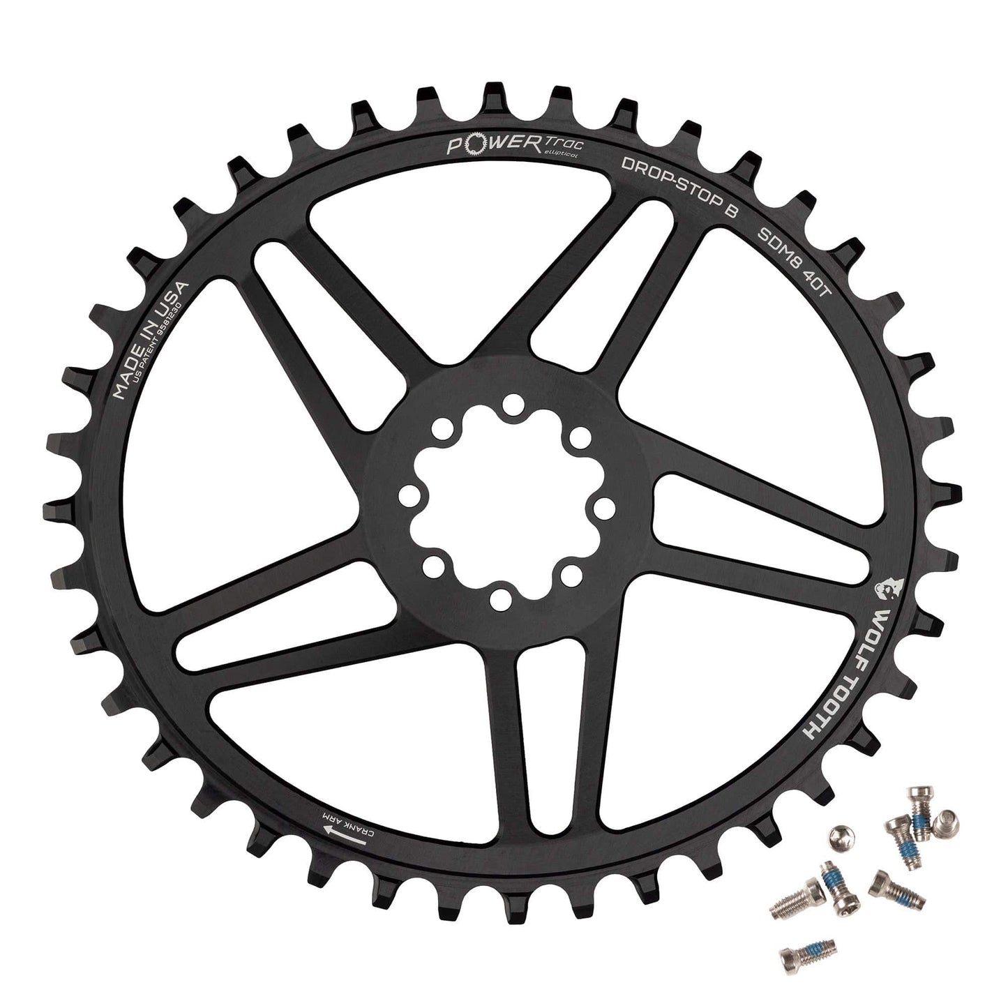 Oval Direct Mount Chainrings for SRAM 8-Bolt Gravel / Road Cranks Drop-Stop B