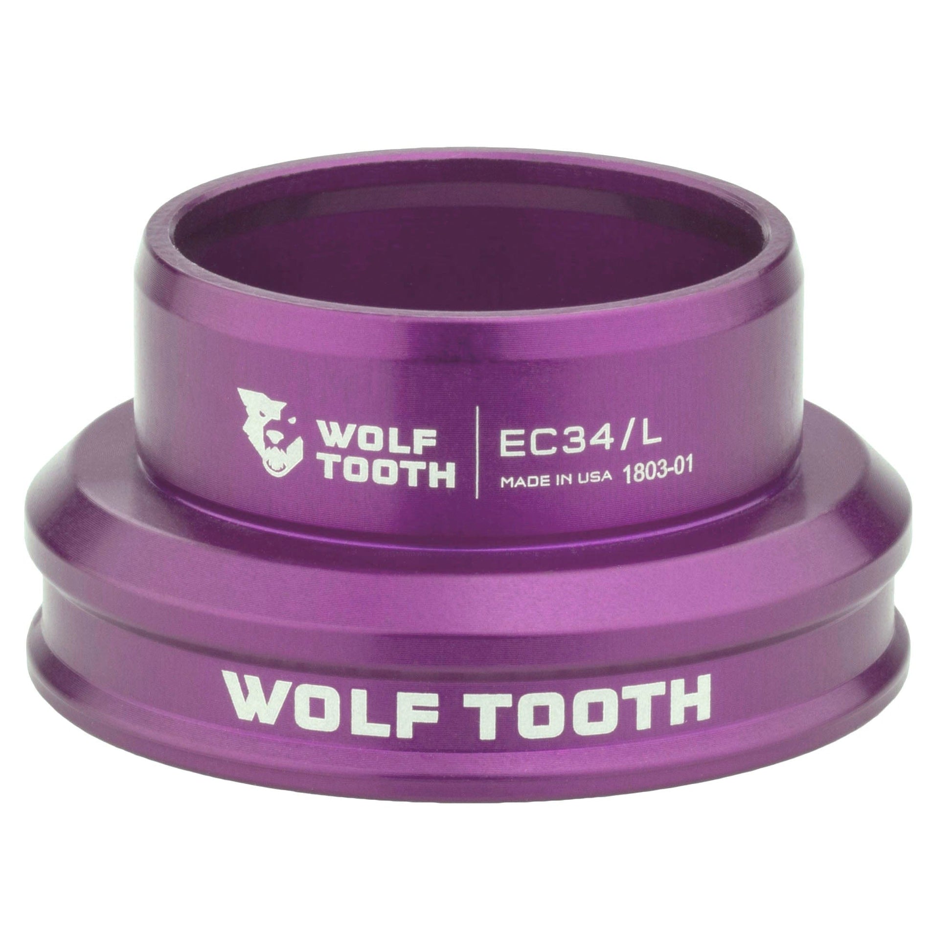 Wolf Tooth Premium EC Headsets - External Cup Lower EC34 30 Ultraviolet Purple