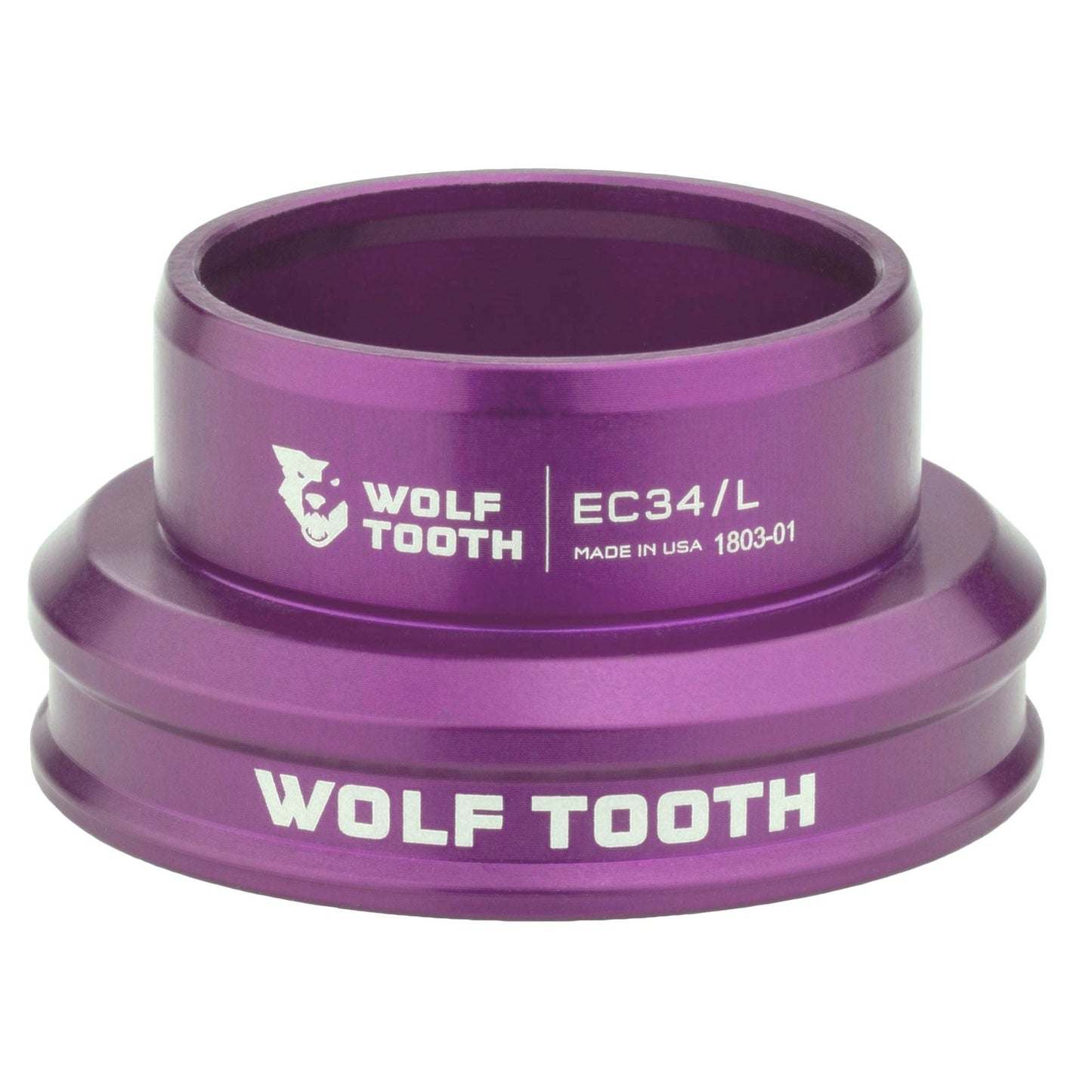 Wolf Tooth Performance EC Headsets - External Cup Lower EC34 30 Ultraviolet Purple