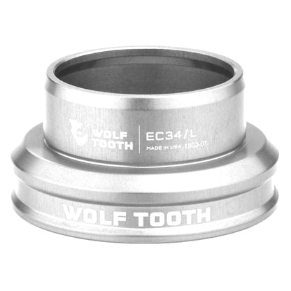 Wolf Tooth Premium EC Headsets - External Cup Lower EC34 30 Raw Silver