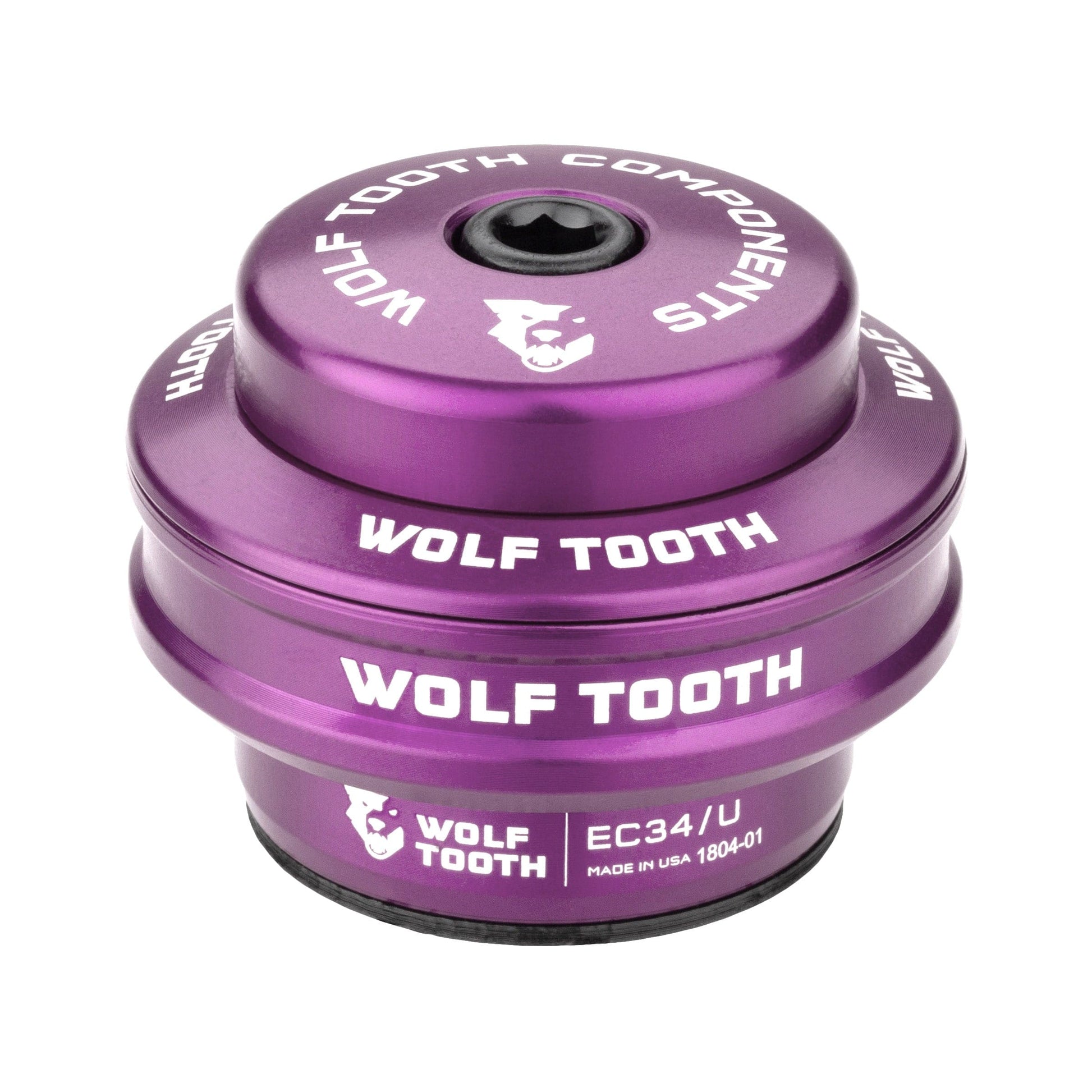 Wolf Tooth Performance EC Headsets - External Cup Upper EC34 28.6 16mm Stack Ultraviolet Purple