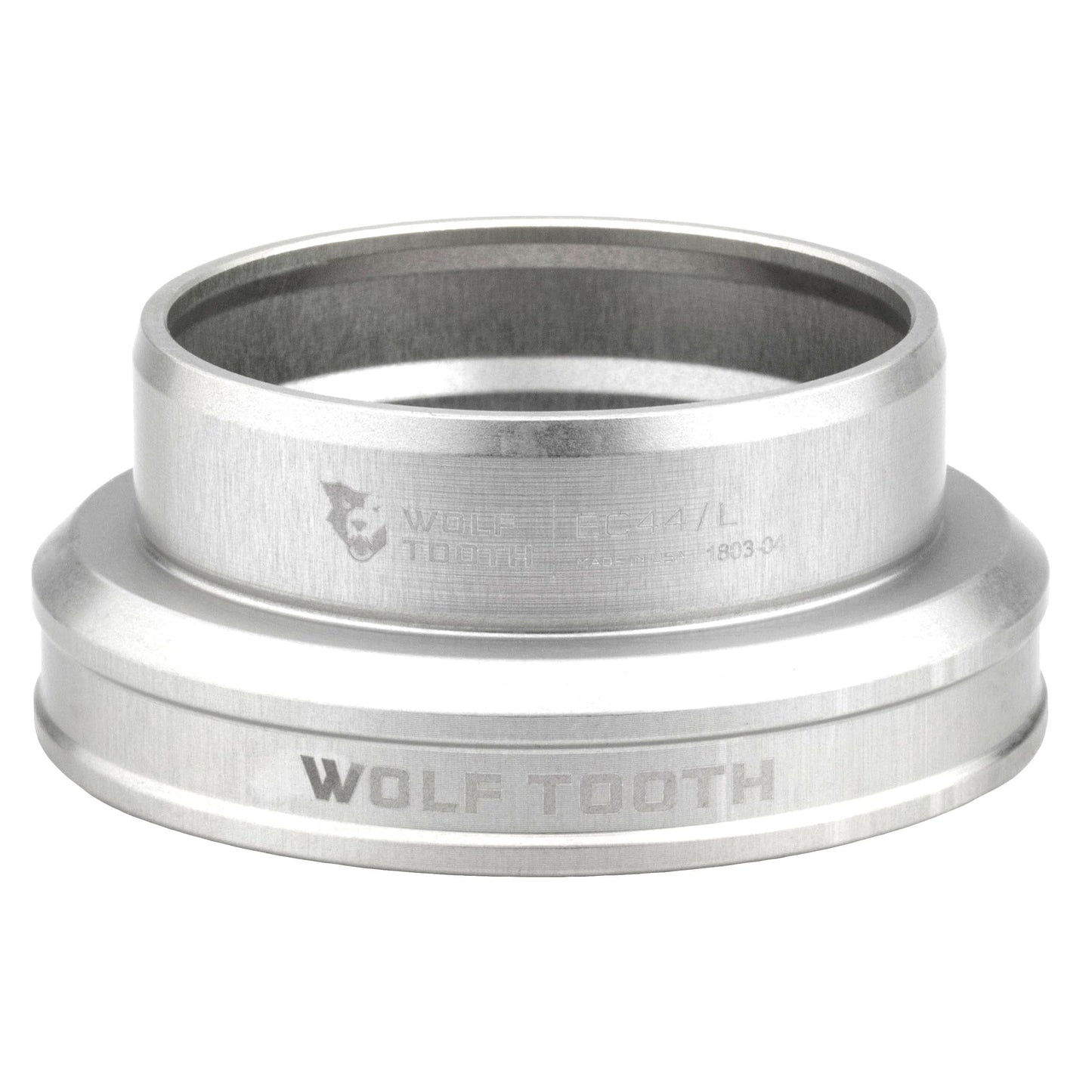 Wolf Tooth Performance EC Headsets - External Cup Lower EC44 40 Raw Silver