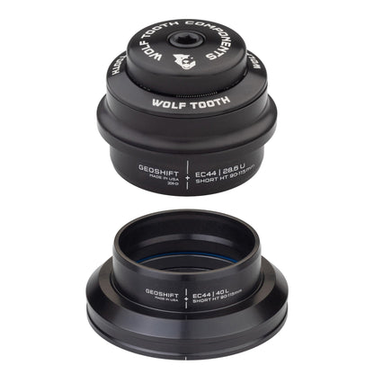 Wolf Tooth 1 Degree GeoShift Performance Angle Headset EC44 28.6 Upper, EC44 40 Lower Short 90-114 mm