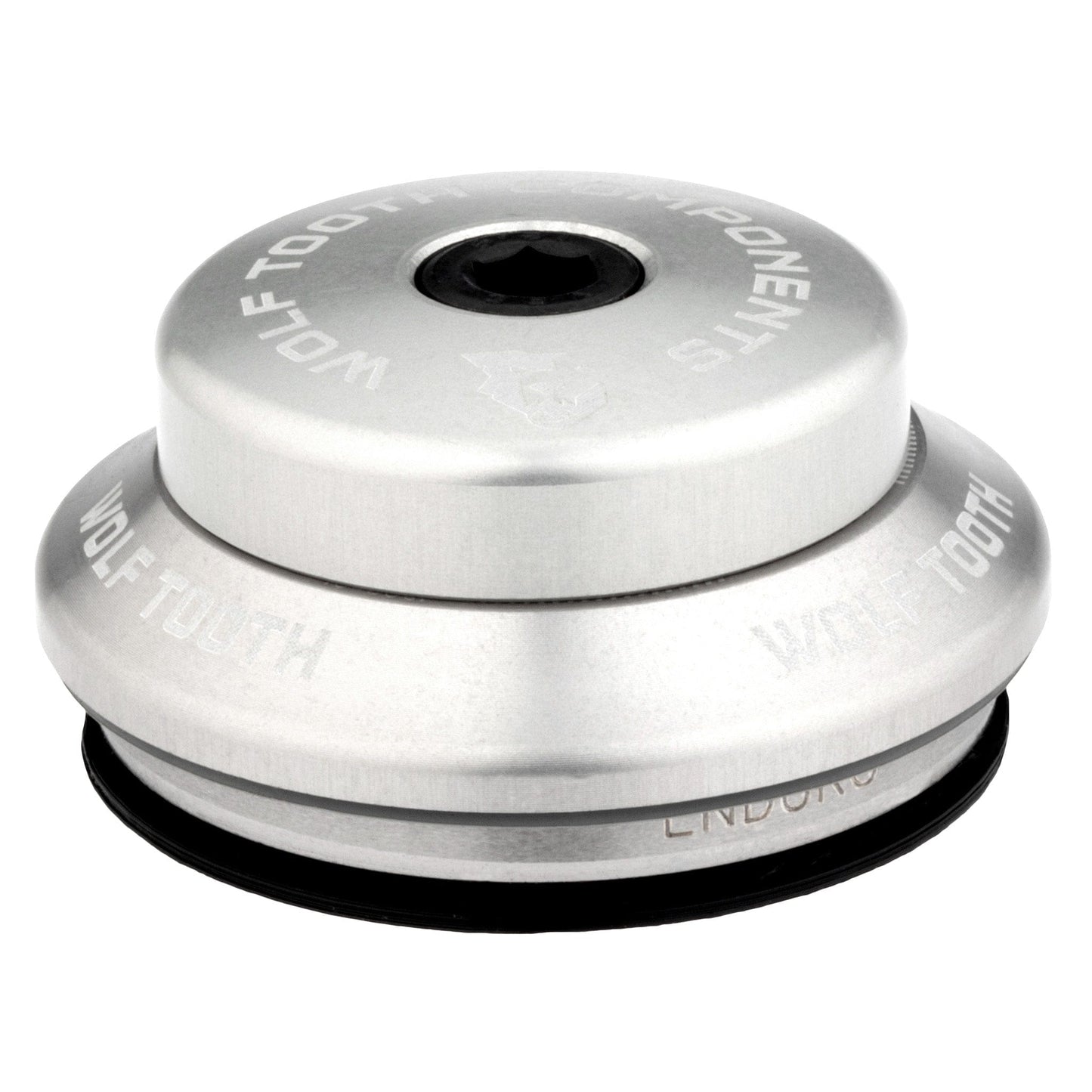 Wolf Tooth Premium IS Headsets - Integrated Standard Upper 28.6 7mm Stack Raw Silver