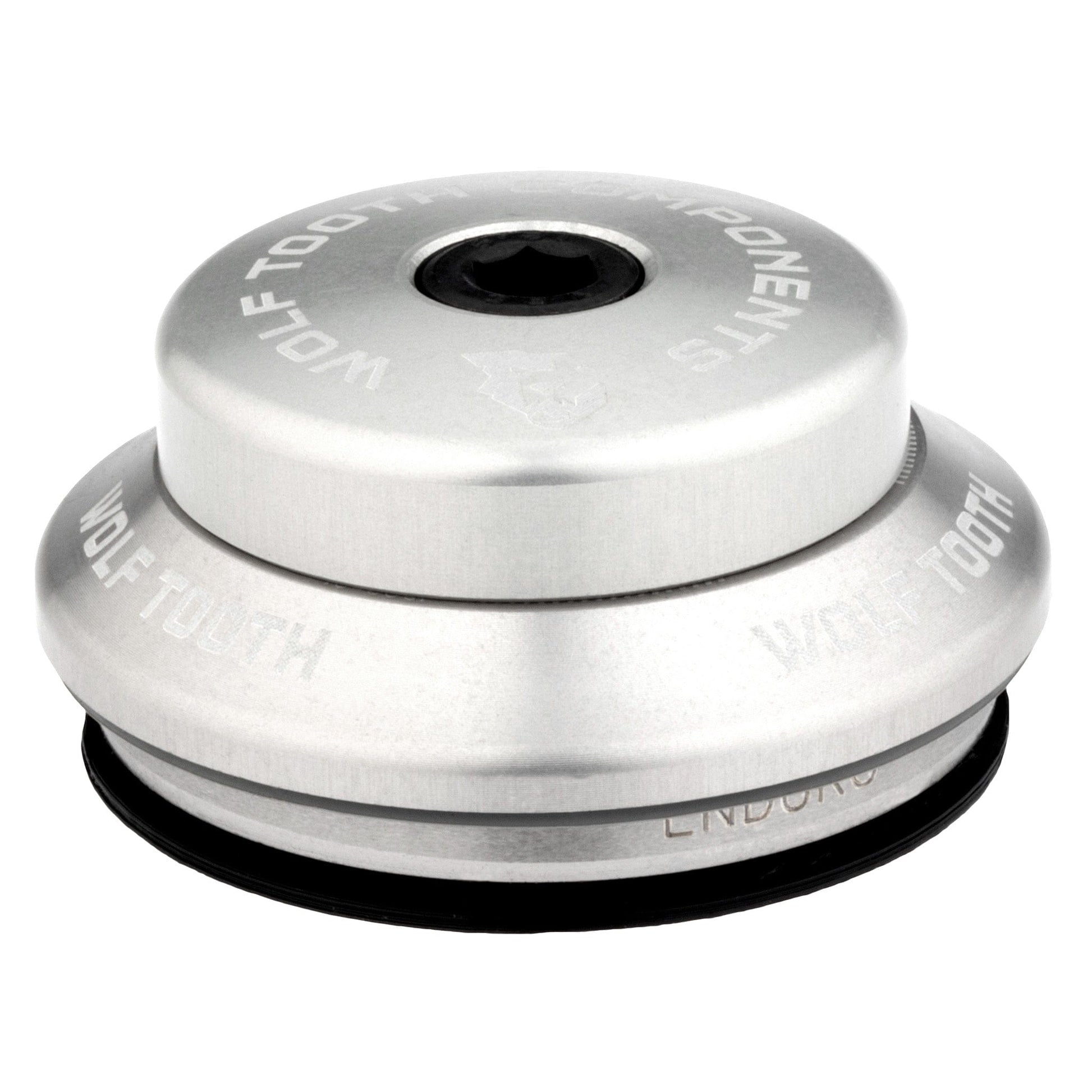 Wolf Tooth Premium IS Headsets - Integrated Standard Upper 28.6 7mm Stack Raw Silver