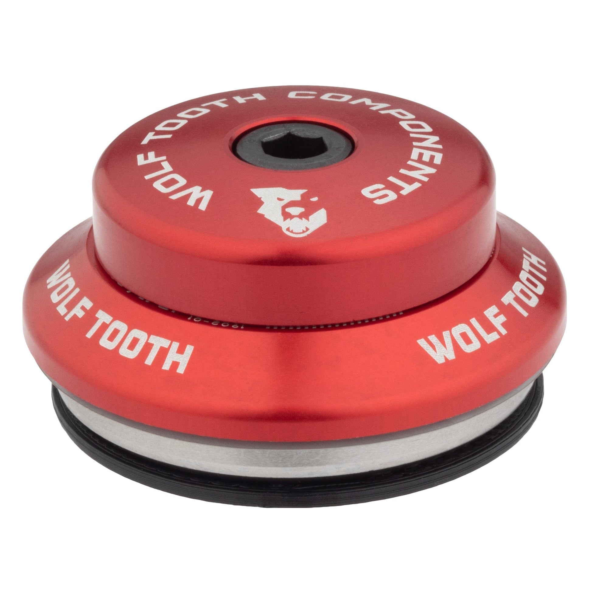 Wolf Tooth Premium IS Headsets - Integrated Standard Upper 28.6 7mm Stack Red