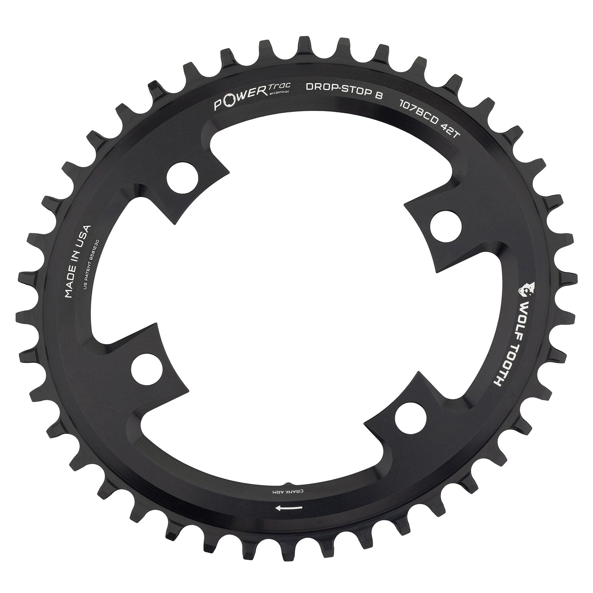 Oval 107 BCD Chainrings for SRAM 42T Drop-Stop B