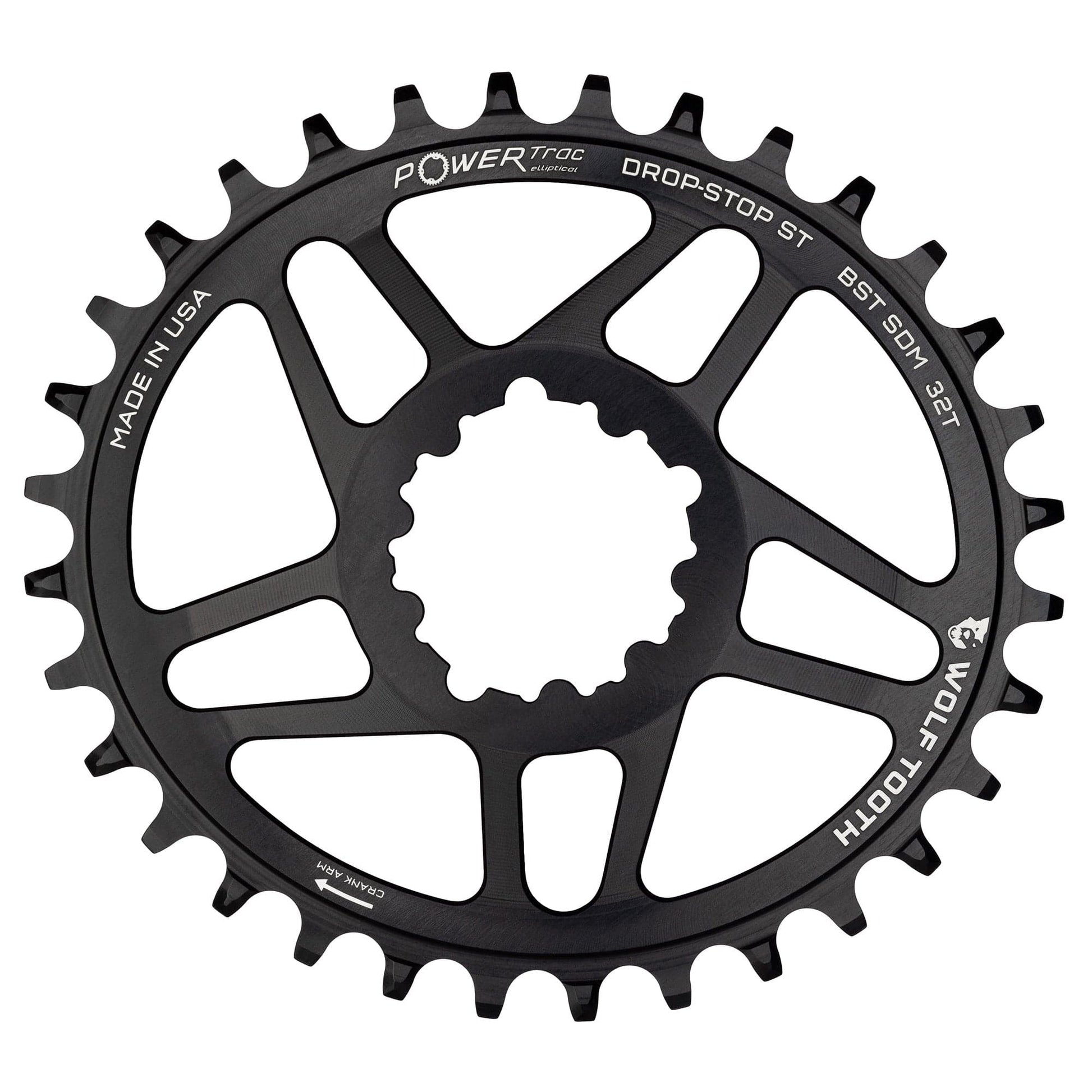 Oval Direct Mount Chainrings for SRAM 3-Bolt Mountain Cranks Drop-Stop ST 32T 3mm Offset
