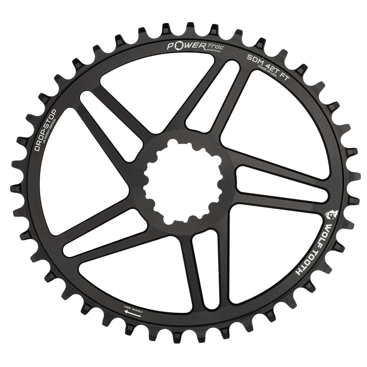 Oval Direct Mount Chainrings for SRAM 3-Bolt Gravel / Road Cranks Drop-Stop B 42T