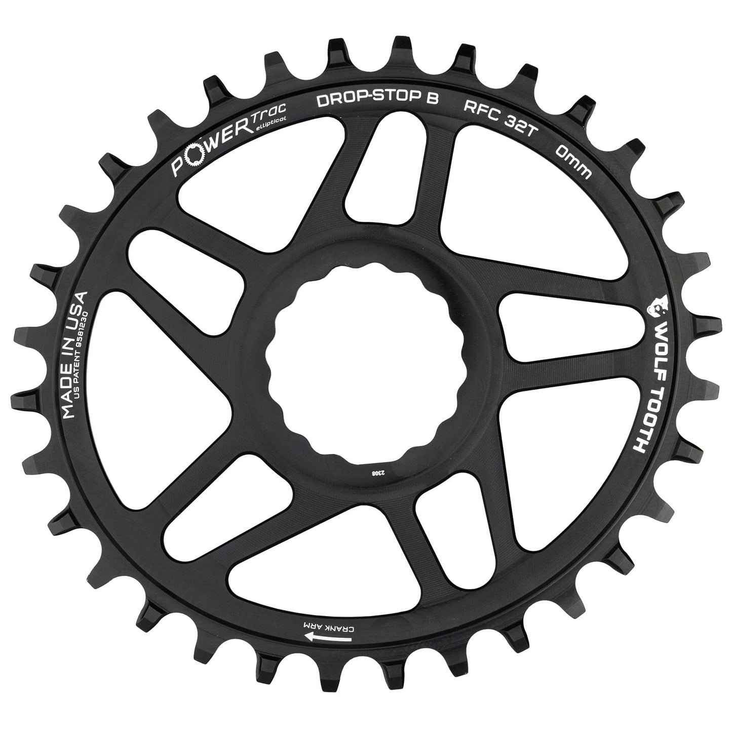 Oval Direct Mount Chainrings for Race Face Cinch Drop-Stop B 32T 0mm Offset