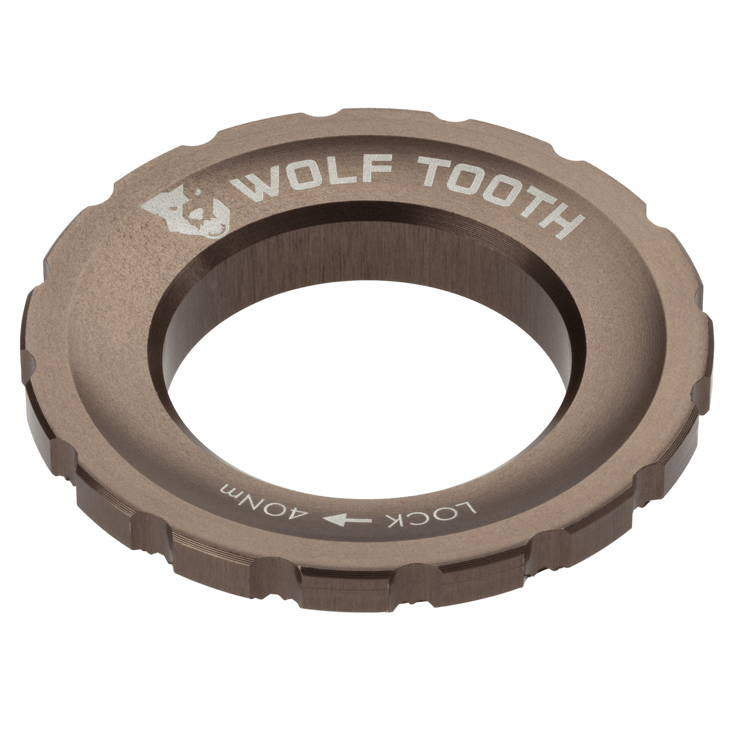 Centerlock Rotor Lockring – External Spline Espresso