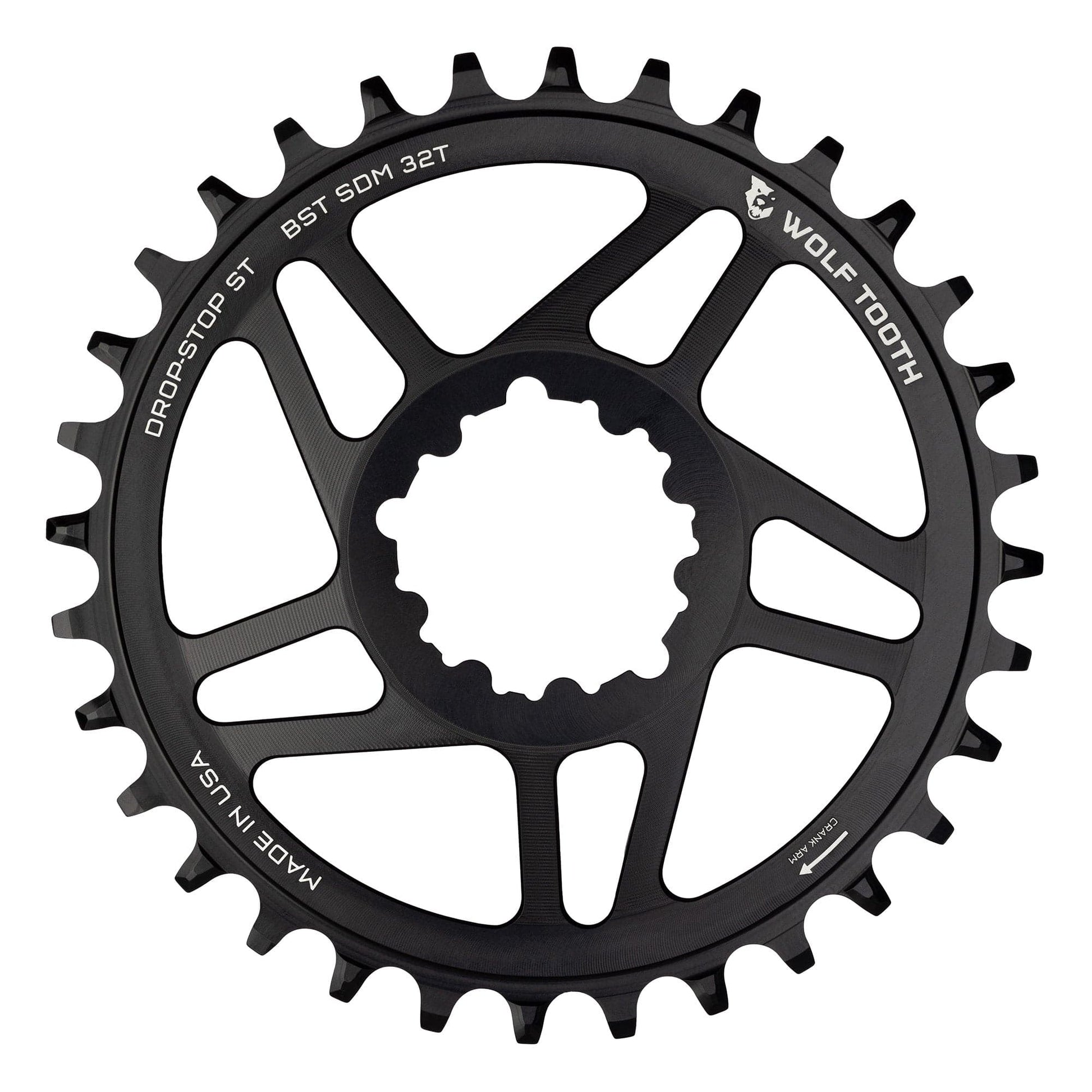 Direct Mount Chainrings for SRAM 3-bolt Cranks Drop-Stop ST 32T 3mm Offset
