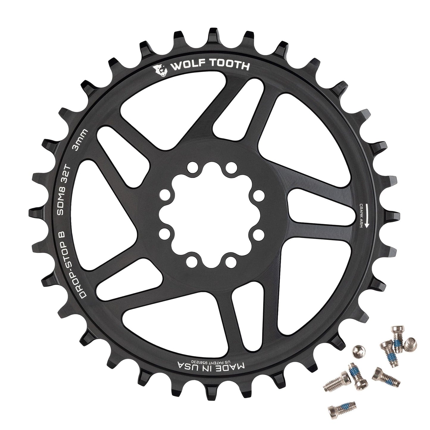 Direct Mount Chainrings for SRAM 8-Bolt Mountain Cranks Drop-Stop B 3mm Offset