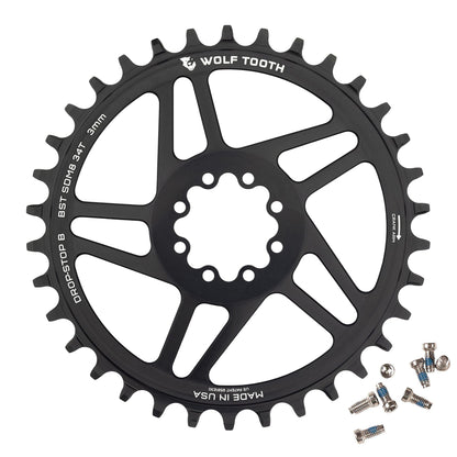 Direct Mount Chainrings for SRAM 8-Bolt Mountain Cranks Drop-Stop B 34T 3mm Offset