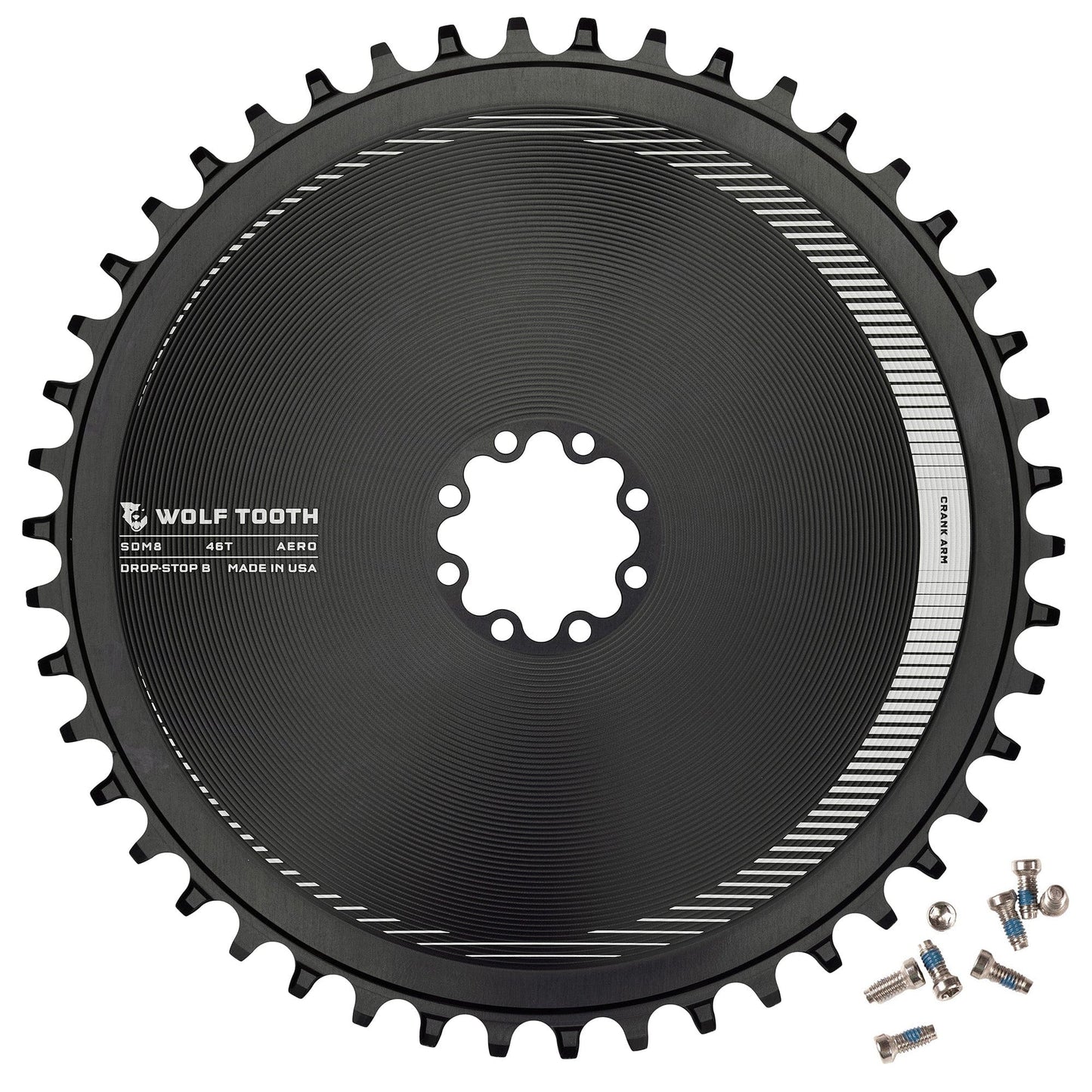 Direct Mount Chainrings for SRAM 8-Bolt Gravel / Road Cranks Drop-Stop B 46T