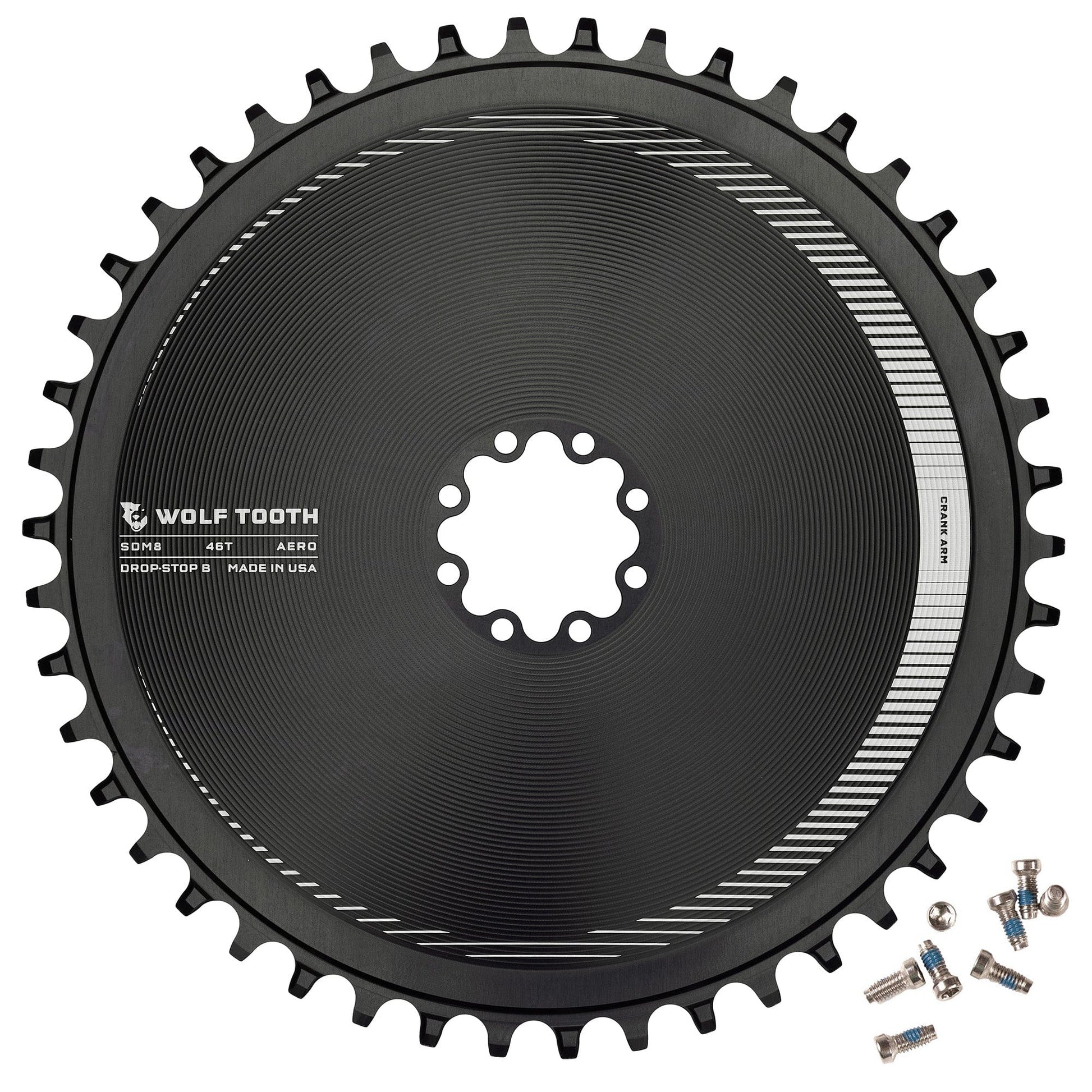 Direct Mount Chainrings for SRAM 8-Bolt Gravel / Road Cranks Drop-Stop B 46T