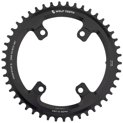 110 BCD Asymmetric 4-Bolt Chainrings for Shimano GRX Cranks Drop-Stop B 46T
