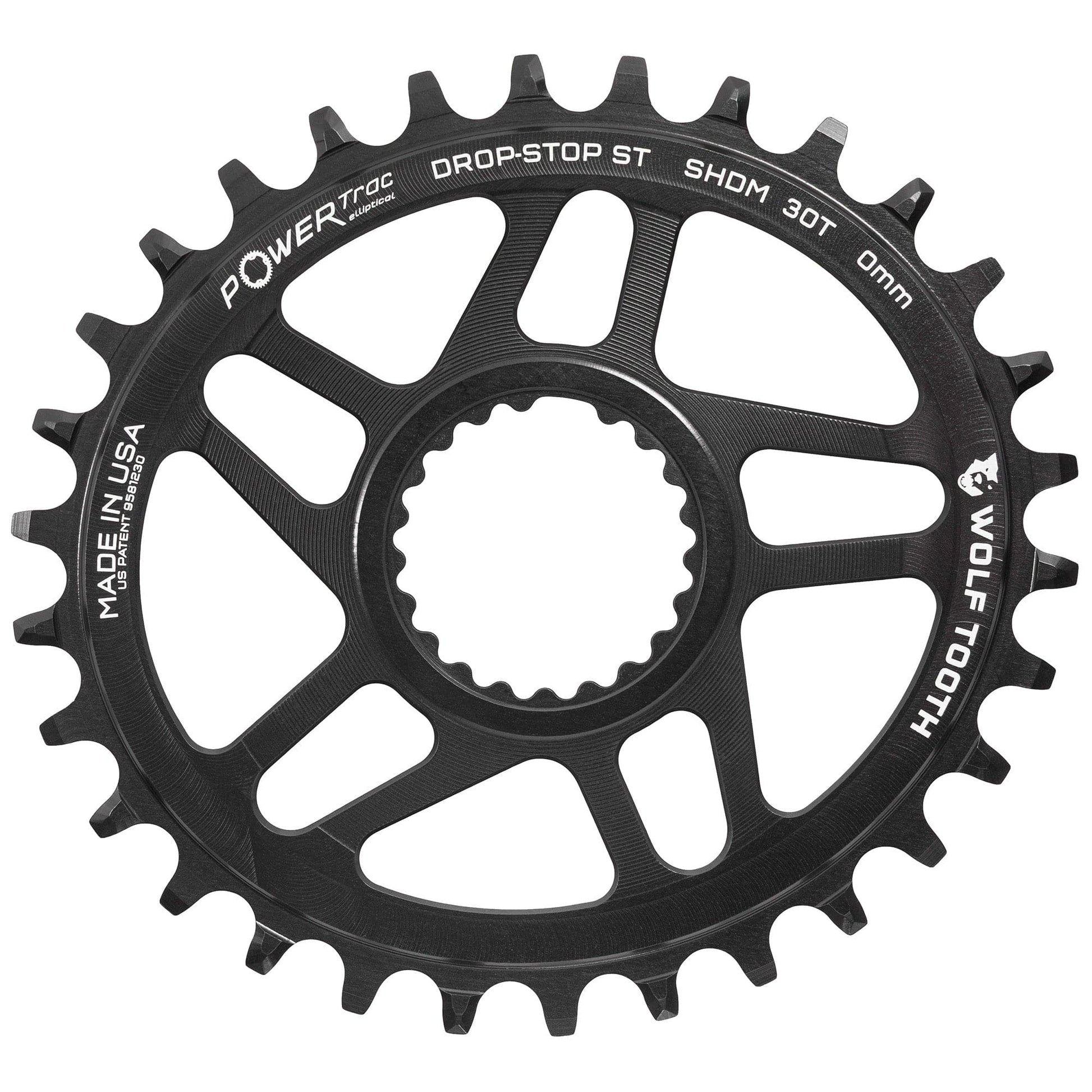 Oval Direct Mount Chainrings for Shimano Cranks Drop-Stop ST 30T 0mm Offset