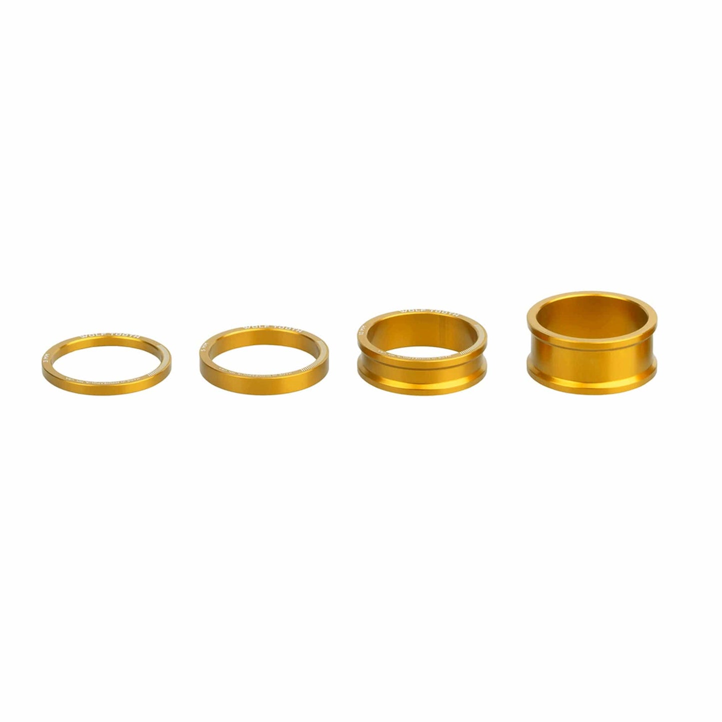 Precision Headset Spacers 3,5,10,15mm Kit Gold
