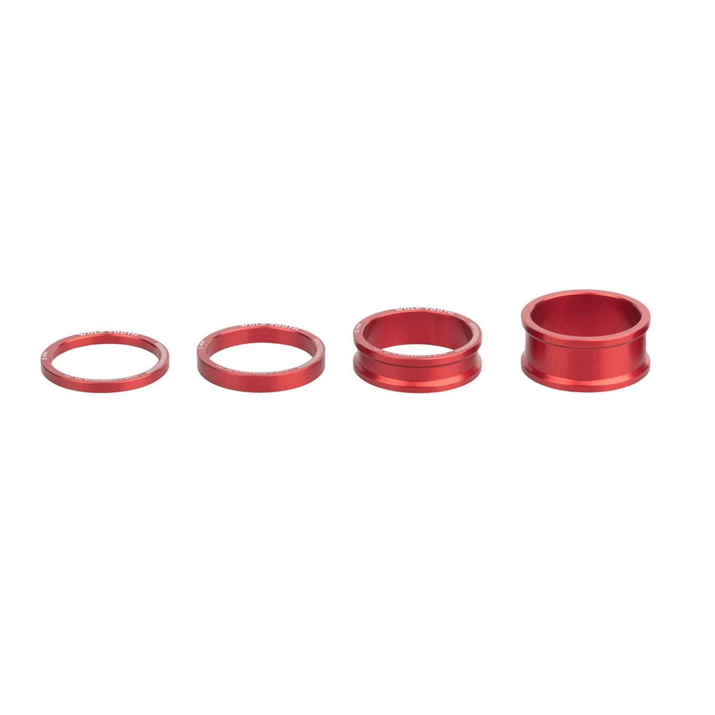 Precision Headset Spacers 3,5,10,15mm Kit Red