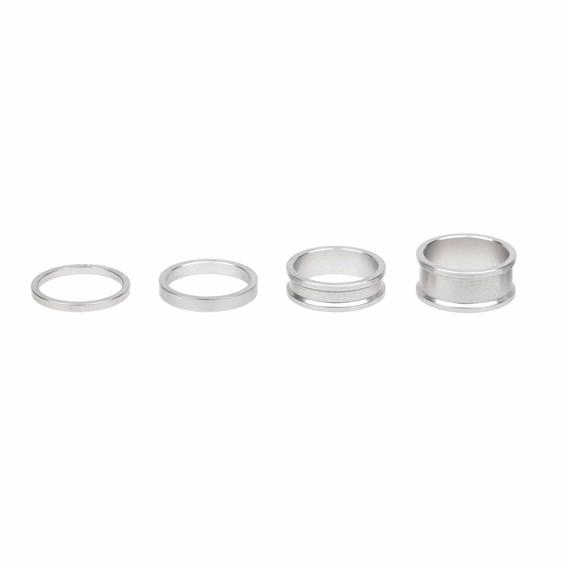 Precision Headset Spacers 3,5,10,15mm Kit Raw Silver