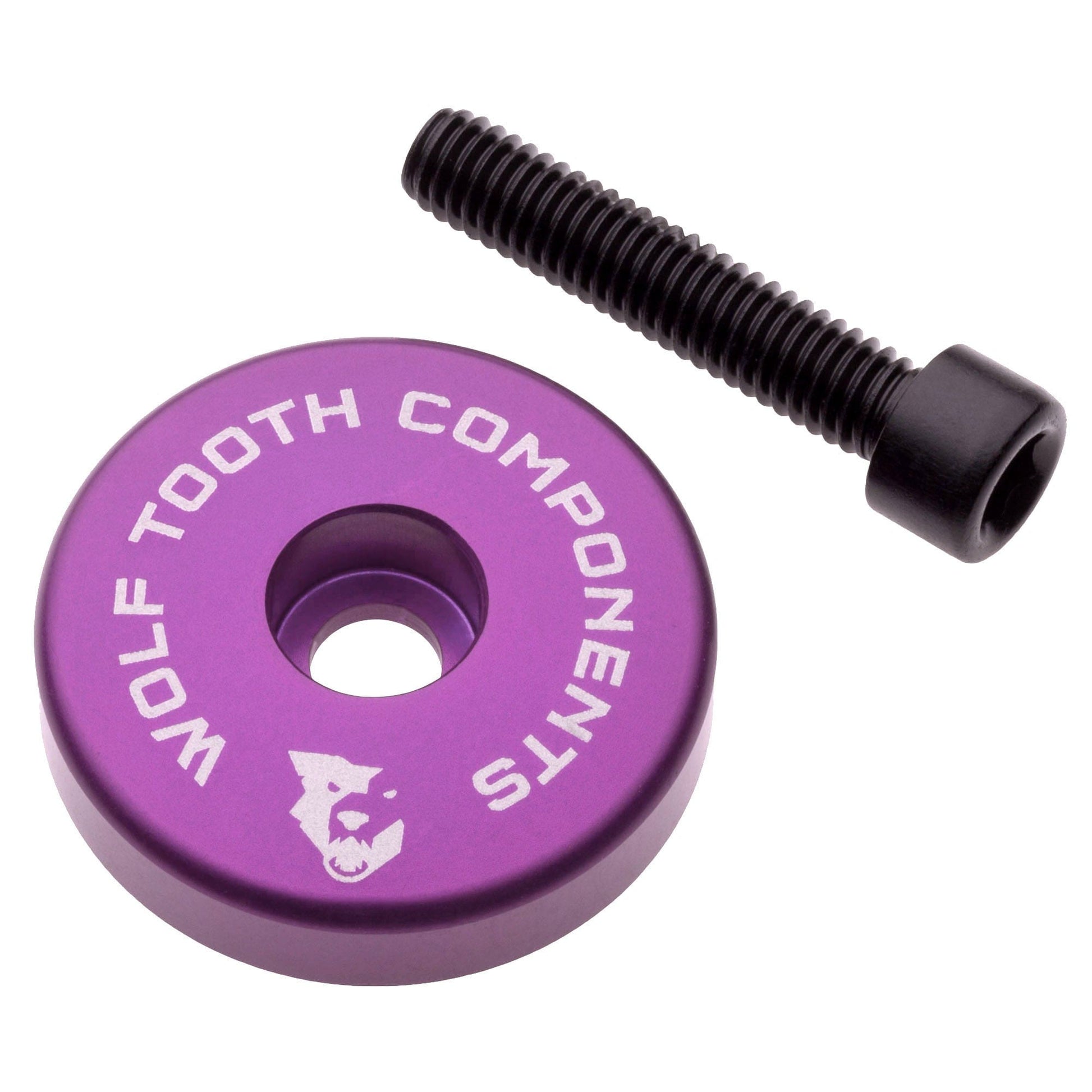 Ultralight Stem Cap with Integrated Spacer Aluminum Ultraviolet Purple