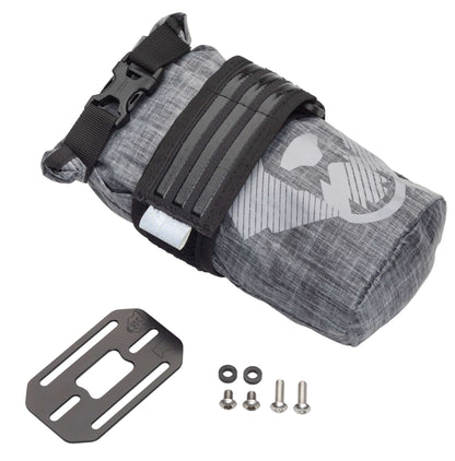 B-RAD TekLite Roll-Top Bag 1L Gray Bag, Strap and Mounting Plate
