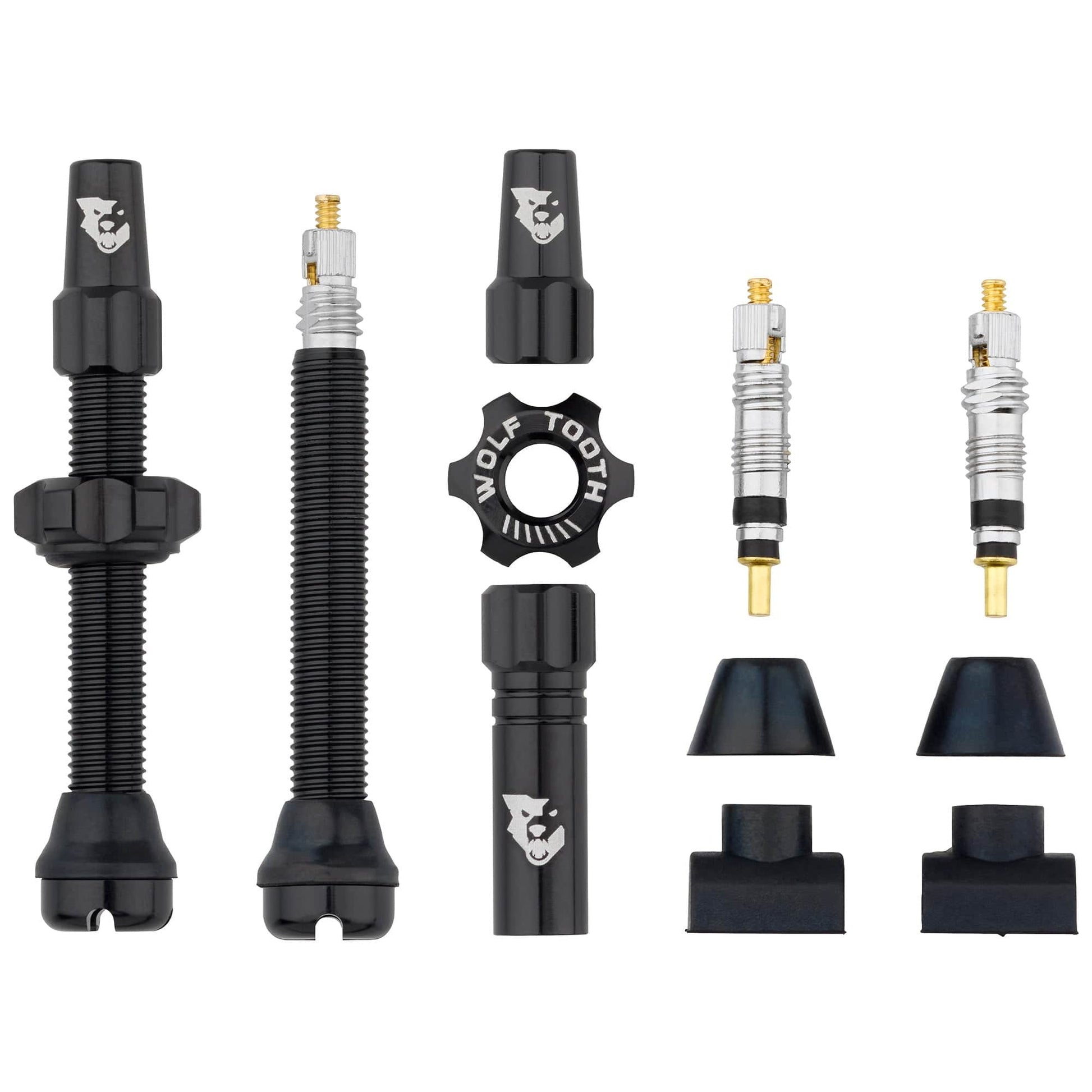 Tubeless Presta Valve Stem Kit 44mm Black