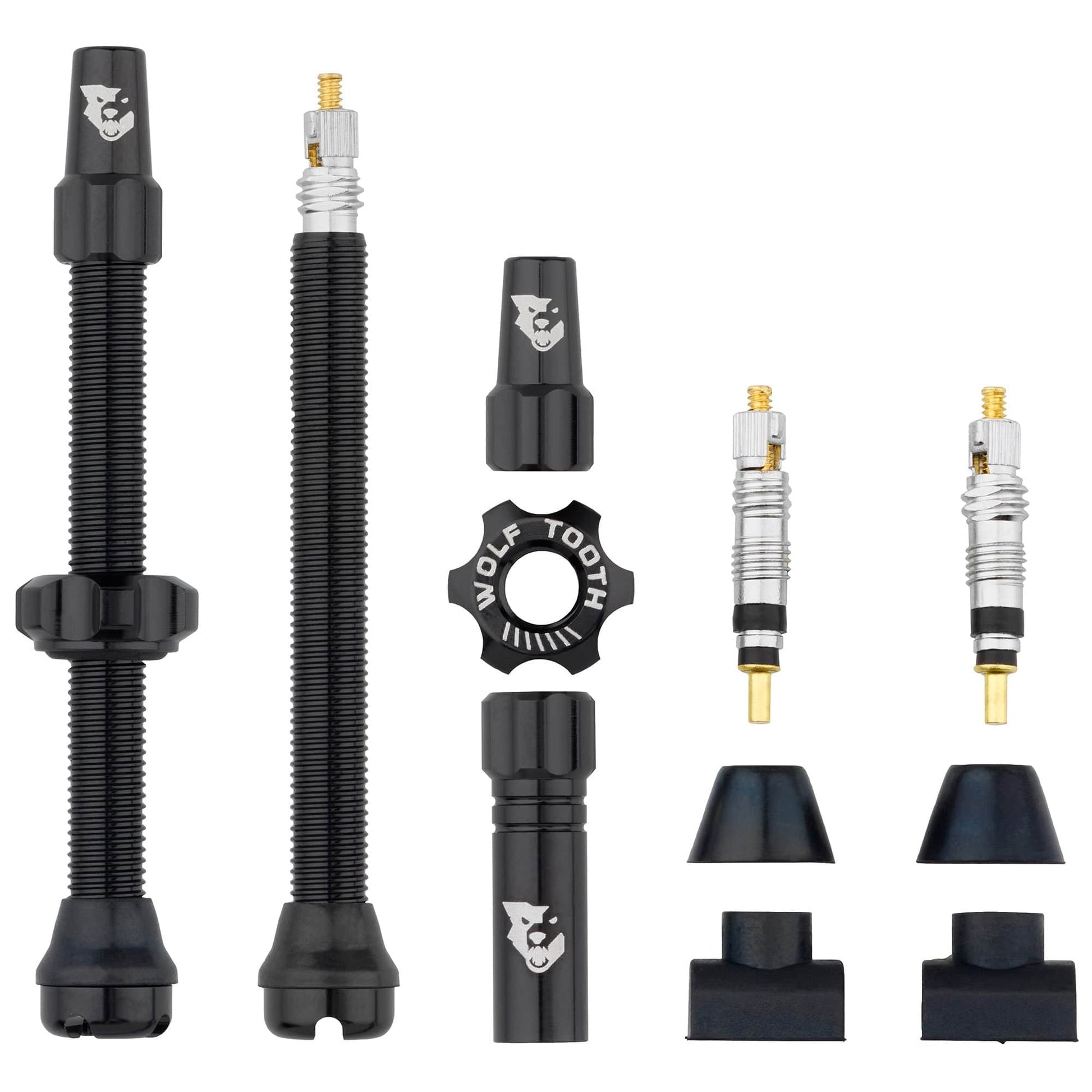 Tubeless Presta Valve Stem Kit 60mm Black