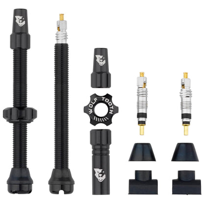 Tubeless Presta Valve Stem Kit 60mm Black