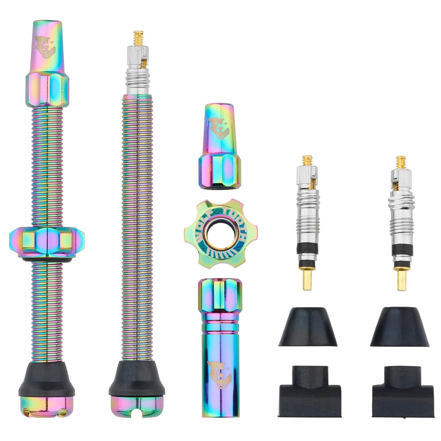 Tubeless Presta Valve Stem Kit 60mm Oil Slick