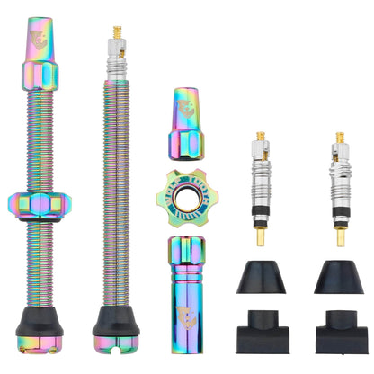 Tubeless Presta Valve Stem Kit 60mm Oil Slick